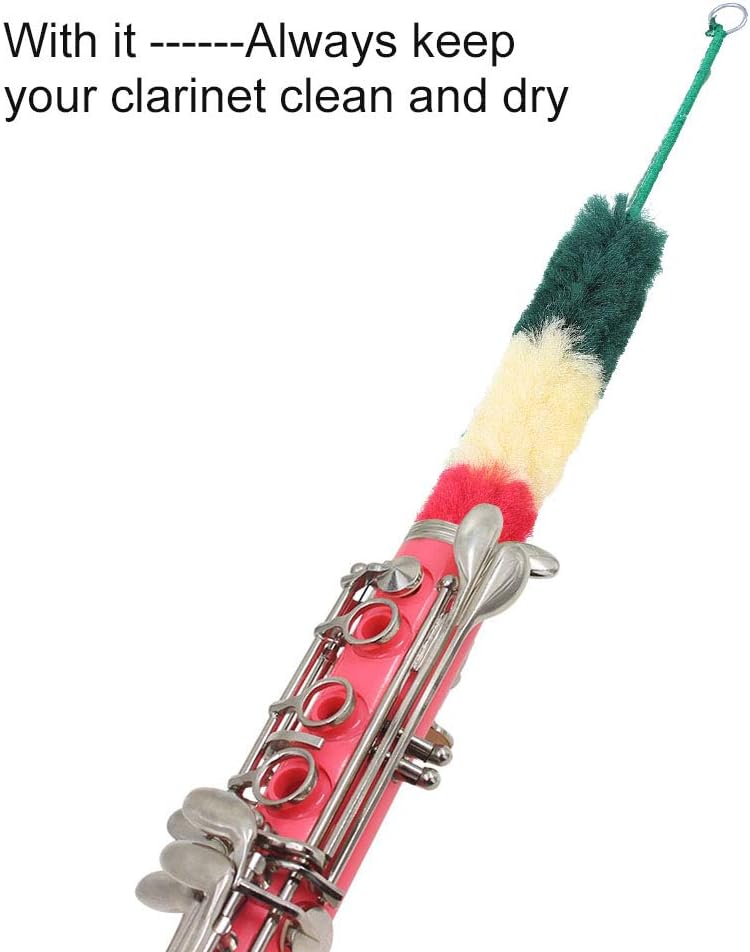 GOTOTOP Flute Cleaning Rod, Clarinet Soft Brush, Recorder Cleaner, Clarinet Cleaning Brush, Micro Fiber 10.3 x 0.9in - Image 1